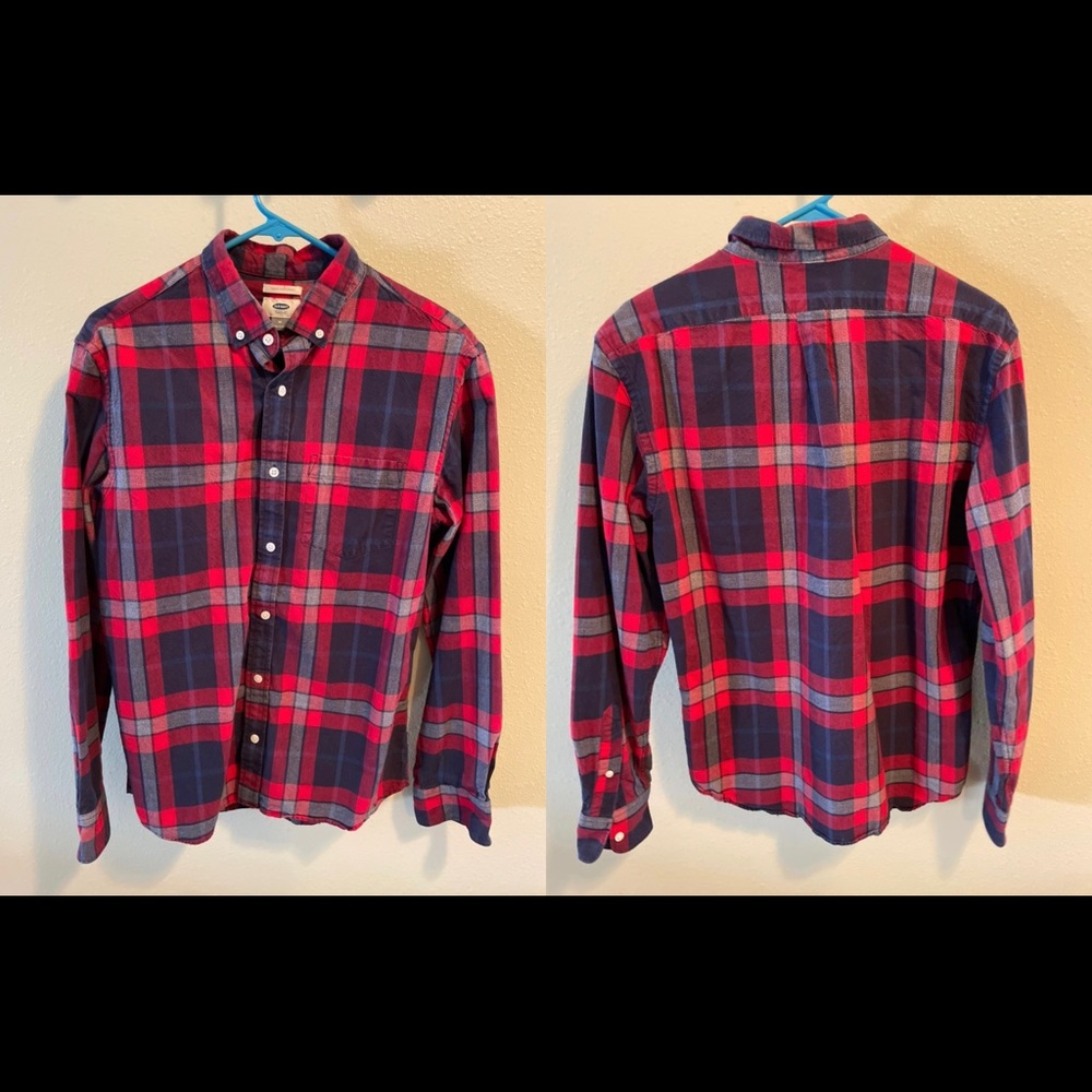 Men’s Plaid Button-down